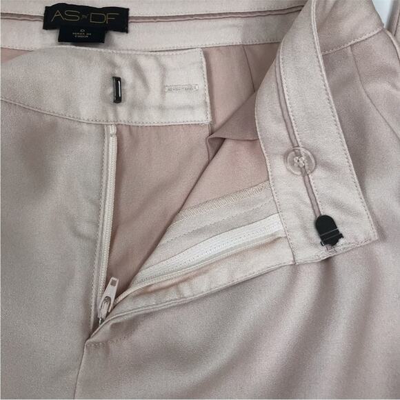 AS By DF Flare Satin Pant Women Sz 0 Blush Fairy Preppy Chick Luxury Party 20's - Picture 11 of 15